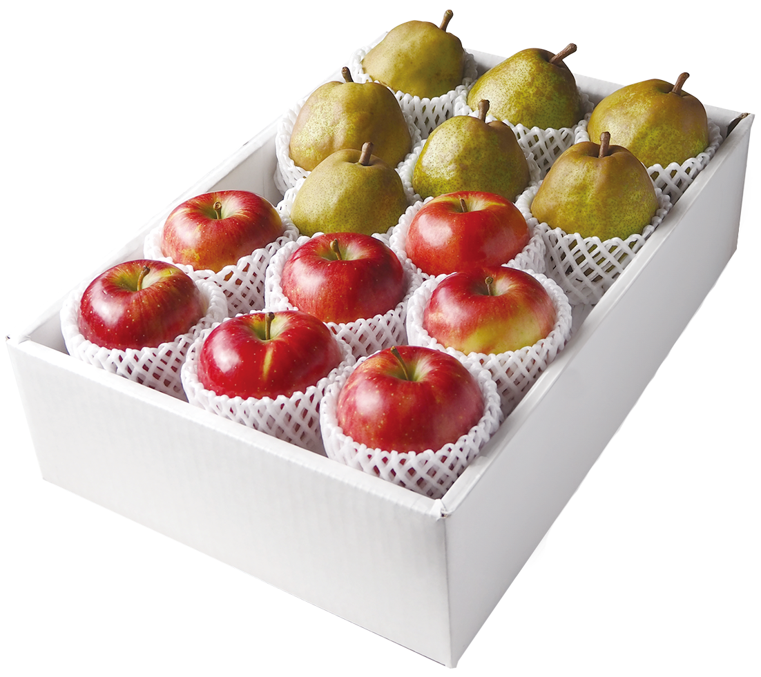 喜ばれる贅沢セット！特秀品ラ・フランス4L／ふじりんご詰合せ5kg